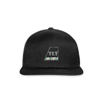 Chemise Positivité, mais t-shirt fleuri, éducation des jeunes - Casquette snapback - noir/noir - Devant