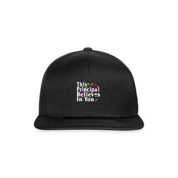 Chemise de positivité, ce directeur croit en vous - Casquette snapback - noir/noir - Devant