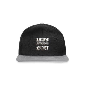 Chemise Positivité, Power Of Yet Tee, Jeunesse - Casquette snapback - noir/gris - Devant