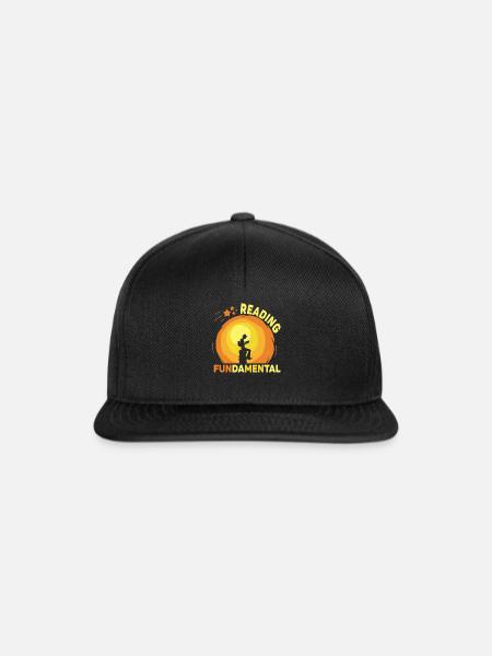 Reading Is Fundamental - Snapback Cap - Schwarz/Schwarz