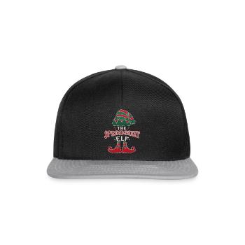 Feuille de calcul elfe décembre amour elfe Noël - Casquette snapback - noir/gris - Devant