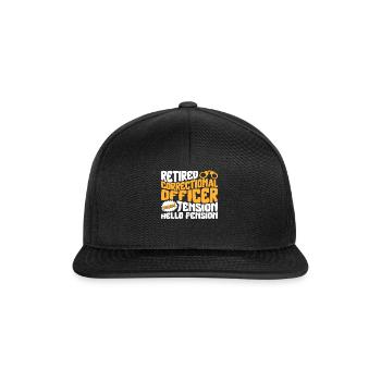 Correctional Officer Shirt, Goodbye Tension Hello - Snapback Cap - black/black - Front