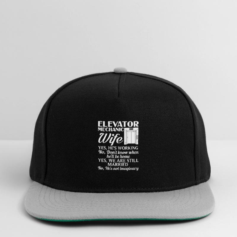 Elevator Elevator System Technician Woman Elevator Elevator Snapback Cap