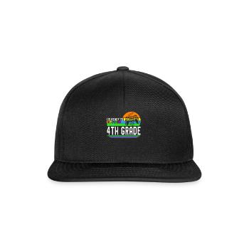 Back to School Shirt, I'm Ready To Crush 4th - Snapback Cap - Schwarz/Schwarz - Vorne