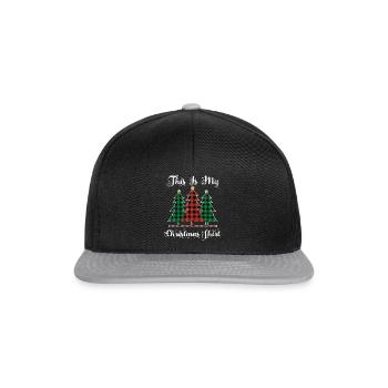 Christmas Elements December Plaid This Christmas - Snapback Cap - black/grey - Front