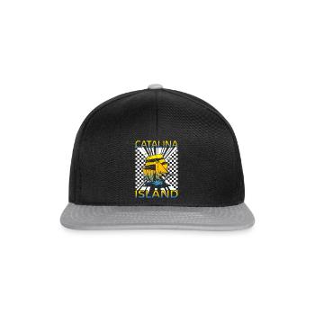 Catalina Island Shirt, Sailing Sailboat Lover - Snapback Cap - black/grey - Front