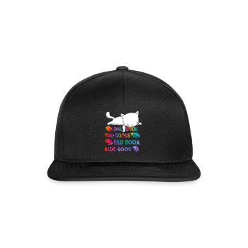Chemise de lecture Un Livre Deux Livres Livre Rouge Bleu - Casquette snapback - noir/noir - Devant