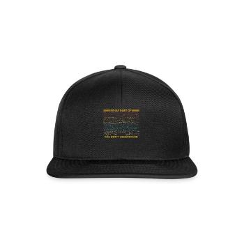 Quelle partie de Ne comprenez-vous pas - Casquette snapback - noir/noir - Devant