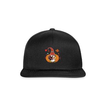 Rugby Gnome Elf Football Fan Thanksgiving - Snapback Cap - Schwarz/Schwarz - Vorne