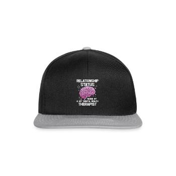 Sensibilisation à la santé mentale Dépression Prévention du suicide - Casquette snapback - noir/gris - Devant