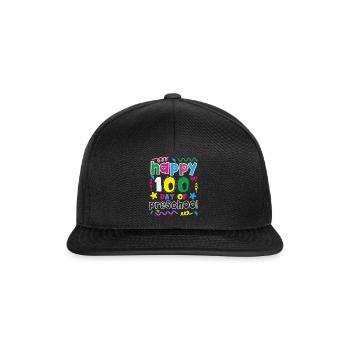 100e jour préscolaire Joyeux 100 jours d’école - Casquette snapback - noir/noir - Devant