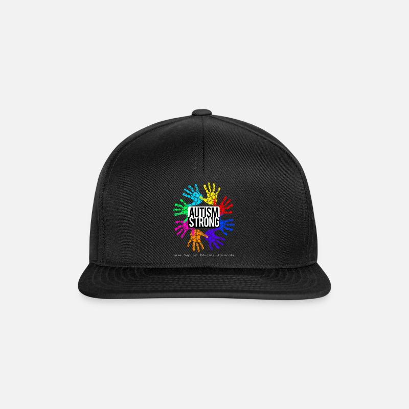 Autism Strong - Snapback Cap - Schwarz/Schwarz