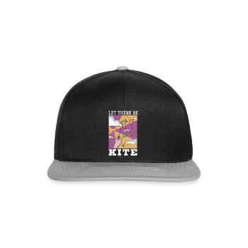 Lass es Drachenfliegen Liebhaber Drachenflüsterer sein - Snapback Cap - Schwarz/Grau - Vorne