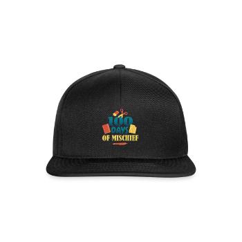 Livres Stylo 100e jour de méfait 100 jours d’école - Casquette snapback - noir/noir - Devant