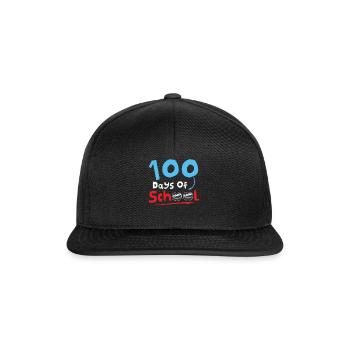 Hockey Happy 100th Day 100 Days Of School - Snapback Cap - black/black - Front