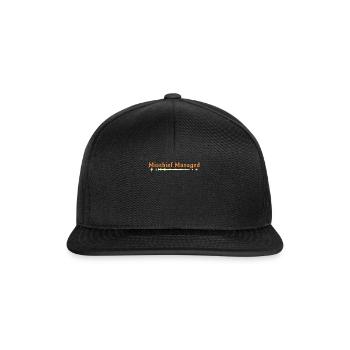 100th Day Mischief Magic Happy 100 Days of School - Snapback Cap - Schwarz/Schwarz - Vorne
