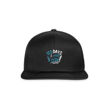 École 100e jour Plaid Colors 100 jours d’école - Casquette snapback - noir/noir - Devant