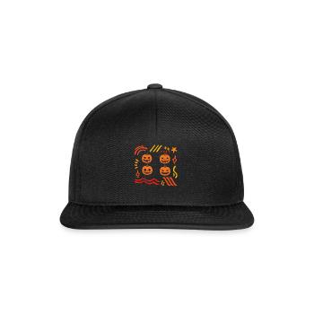 Chemise d’Halloween, mignon Hello Pumpkin Spooky Lover - Casquette snapback - noir/noir - Devant