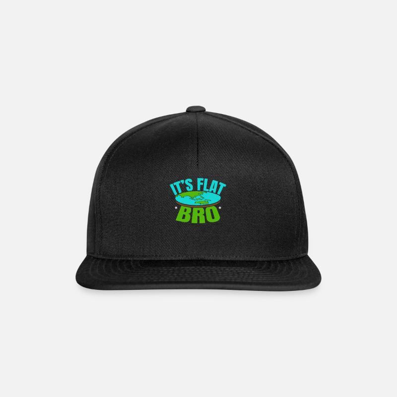 It's Flat Bro Flat Earth Society Flat Earther - Snapback Cap - nero/nero