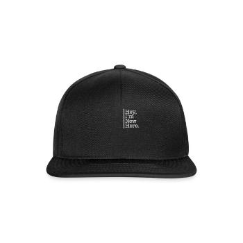 Chemise de travail, hé je suis nouveau ici humour drôle - Casquette snapback - noir/noir - Devant