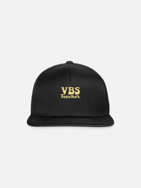 VBS Lehrer Ferienbibelschule Christian - Snapback Cap - Schwarz/Schwarz