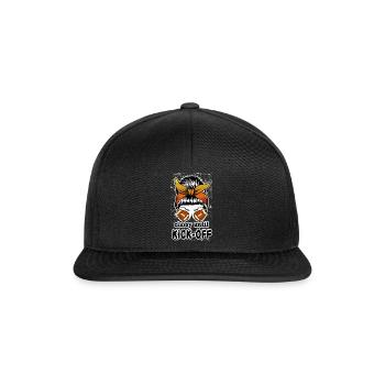 Stilvoll bis zum Anpfiff Spieltag American Football - Snapback Cap - Schwarz/Schwarz - Vorne