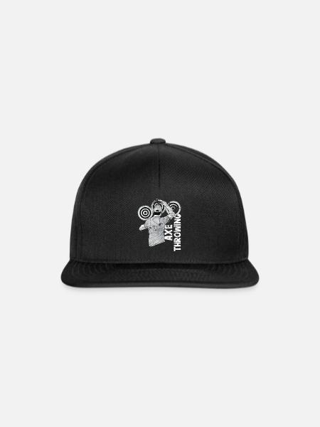 Axt Werfen - Snapback Cap - Schwarz/Schwarz