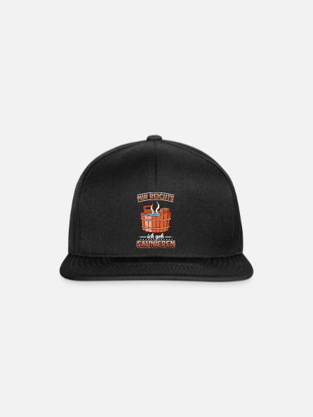 Sauna - Snapback Cap - Schwarz/Schwarz