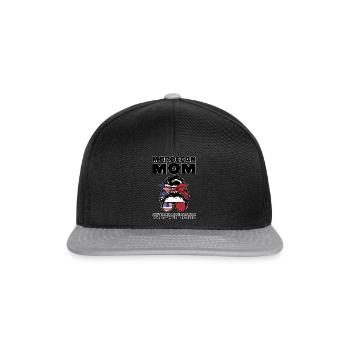 Marokko Marokkaner Marokkanische Wurzeln Geschenk - Snapback Cap - Schwarz/Grau - Vorne