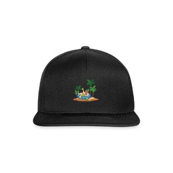 Leprechaun Relax Shamrock Saint Patrick Day - Casquette snapback - noir/noir - Devant
