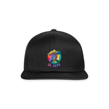 El Dia de Los Muertos Tag des toten Zuckerschädels - Snapback Cap - Schwarz/Schwarz - Vorne