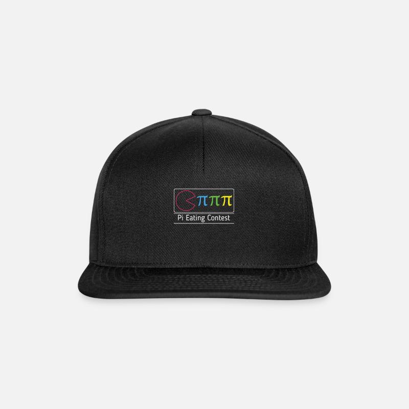 Drôle Pi Manger Math Vacances Mathématiques Humour Pi - Casquette snapback - noir/noir