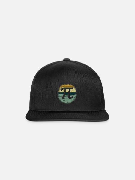 Vintage Pi Mathe Urlaub Mathematik Lustiger Pi Tag - Snapback Cap - Schwarz/Schwarz