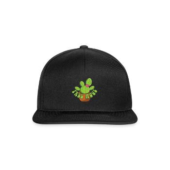 Hug Cactus Funny Farmer Garden Hobby Gardener - Snapback Cap - black/black - Front