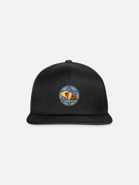 Purim Shirt, Got Hamantashen Kostüm-Tee, Haman - Snapback Cap - Schwarz/Schwarz