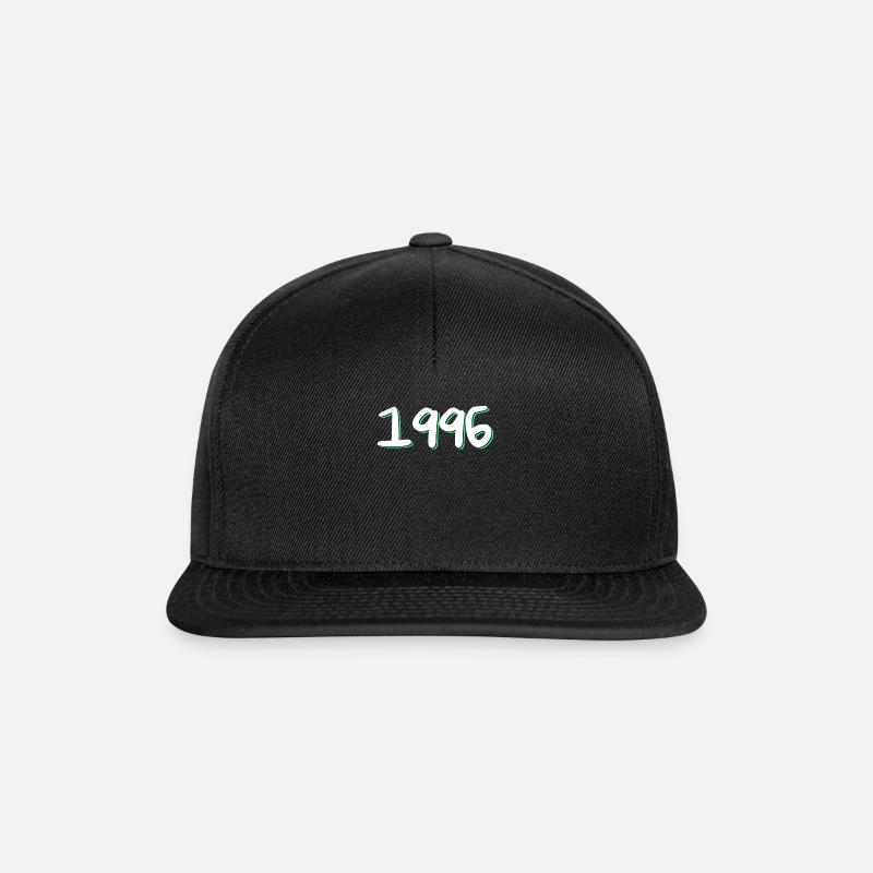 1996 Geburtstag - Snapback Cap - Schwarz/Schwarz