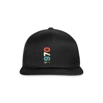 Since 1970 Year 1970 Retro 1970 Vintage 1970 - Snapback Cap - black/black - Front