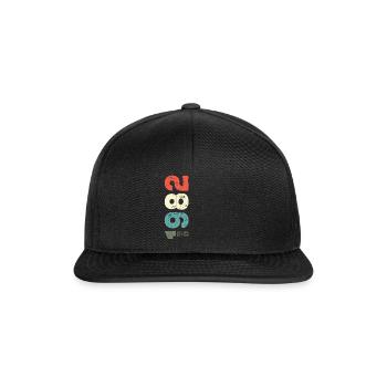 Seit 1982 Jahr 1982 Retro 1982 Jahrgang 1982 - Snapback Cap - Schwarz/Schwarz - Vorne