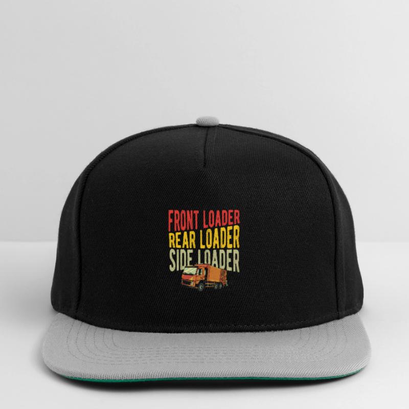 Front Loader Rear Loader Side Loader Garbage Snapback Cap