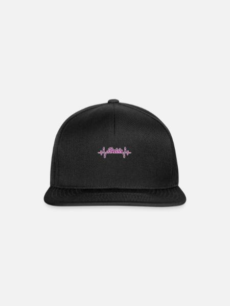 Braut bride Herzschlag - Snapback Cap - Schwarz/Schwarz