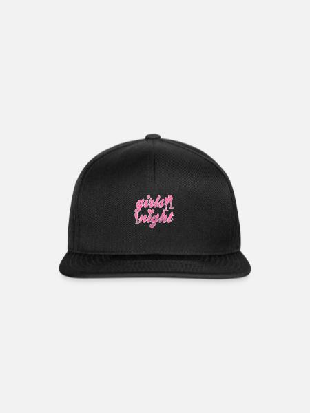 Mädels night - Snapback Cap - Schwarz/Schwarz