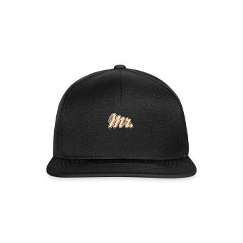 Mr Mrs Team Shirt - Snapback Cap - black/black - Front