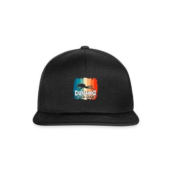 My Trip My Adventure - T-shirt plongée sous-marine - Casquette snapback - noir/noir - Devant