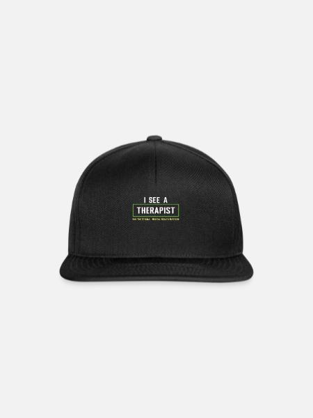 Möge Green Fight Stigma Mental Health Awareness - Snapback Cap - Schwarz/Schwarz