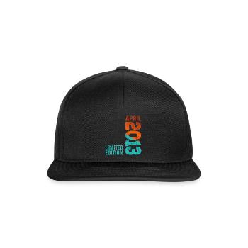 Since April 2013 Year 2013 Retro Vintage 2013 - Snapback Cap - black/black - Front