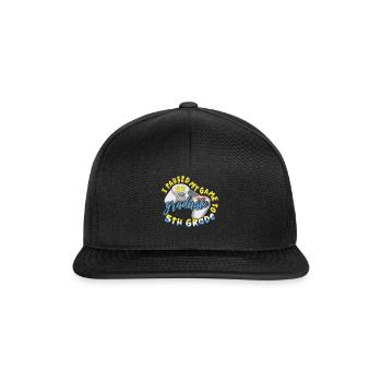 Absolvent der 5. Klasse Abschluss 2023 Abschluss - Snapback Cap - Schwarz/Schwarz - Vorne