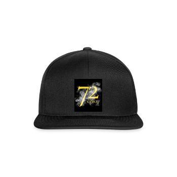 72_smoke_gone - Snapback Cap - Schwarz/Schwarz - Vorne