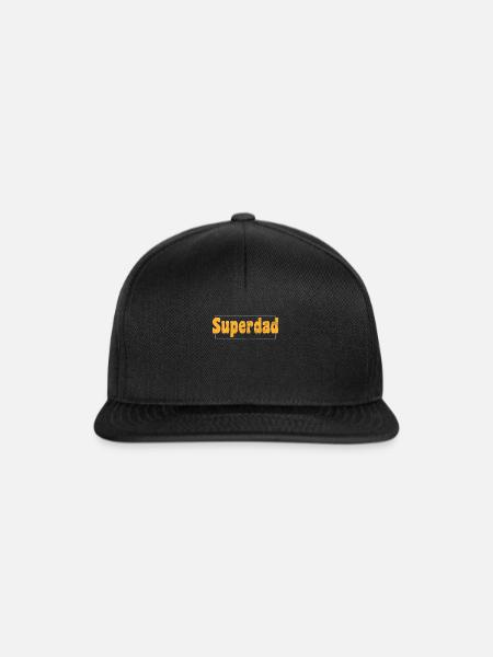 Superdad - Snapback Cap - Schwarz/Schwarz