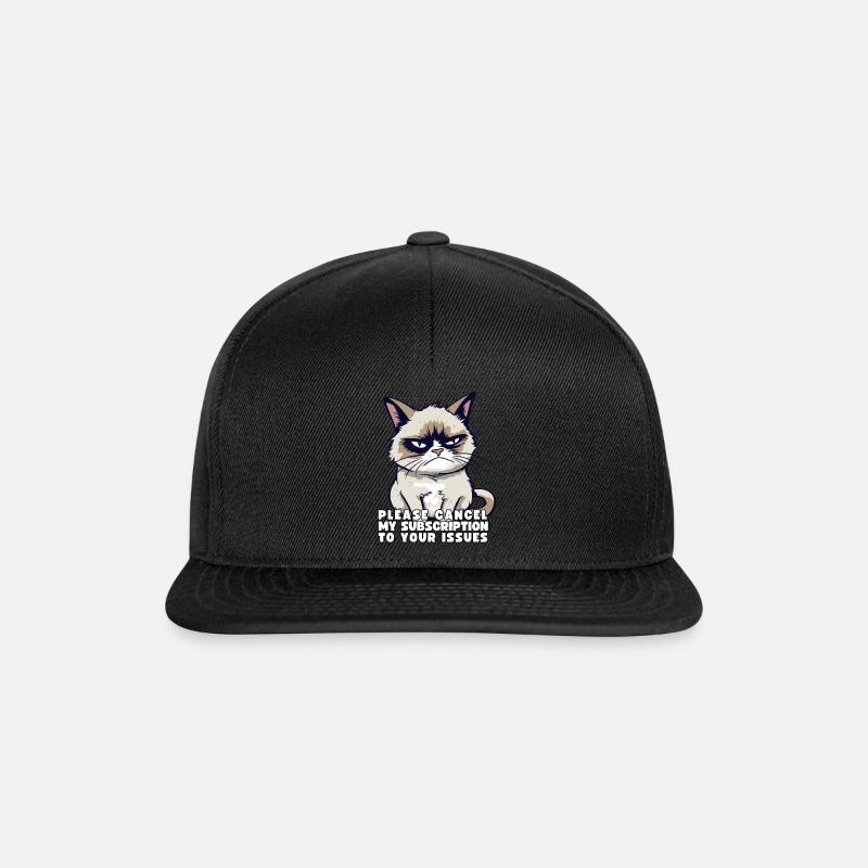 Grump Please Cancel My Subscription To Your Issues - Snapback Cap - black/black