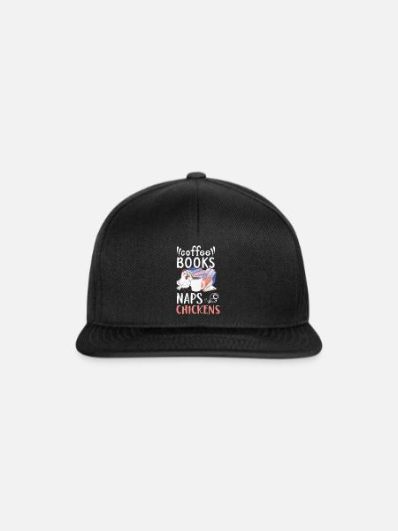 Hühnerbauer Hühnerflüsterer Bauernhoftier - Snapback Cap - Schwarz/Schwarz